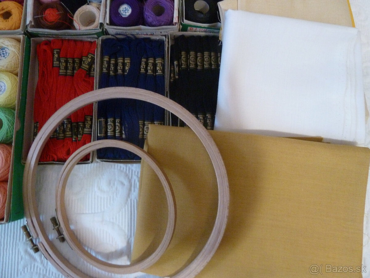 Bavlnky na vyšívanie, tesilan, kruhy - 2