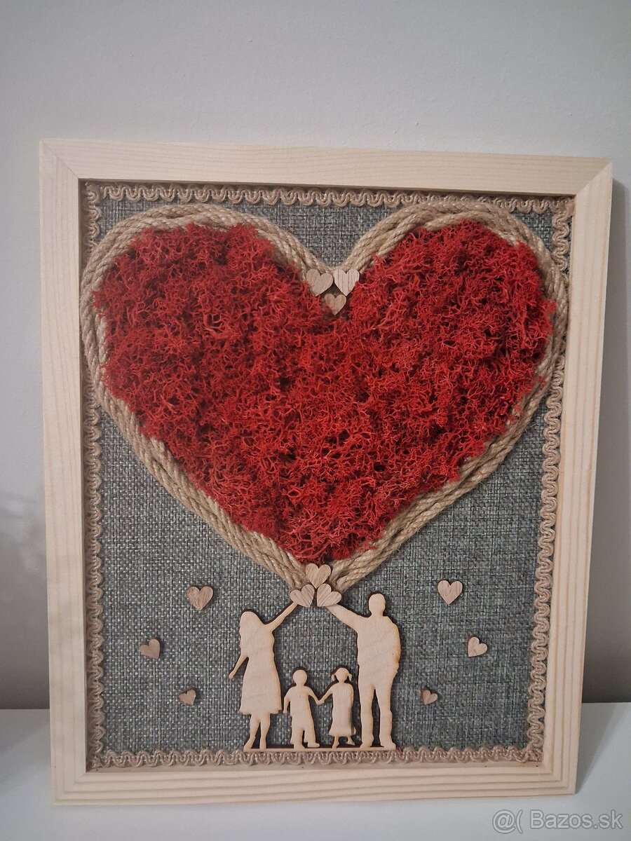 Machové srdce červene - 2