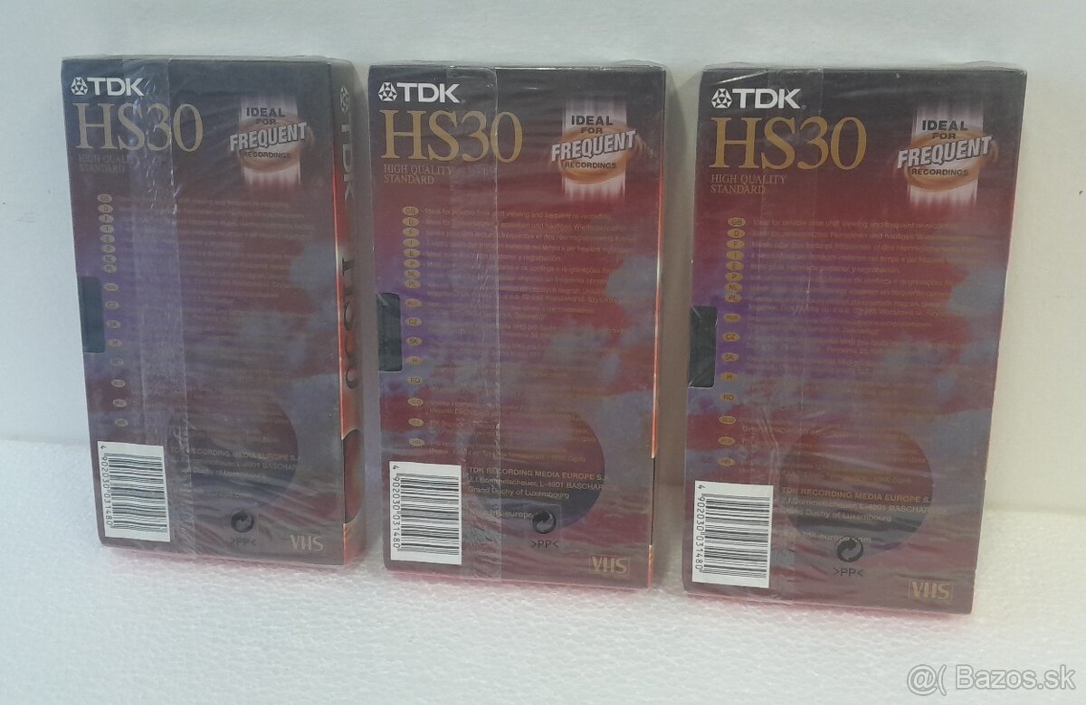 Predám nové videokazety EMTEC , TDK - 2