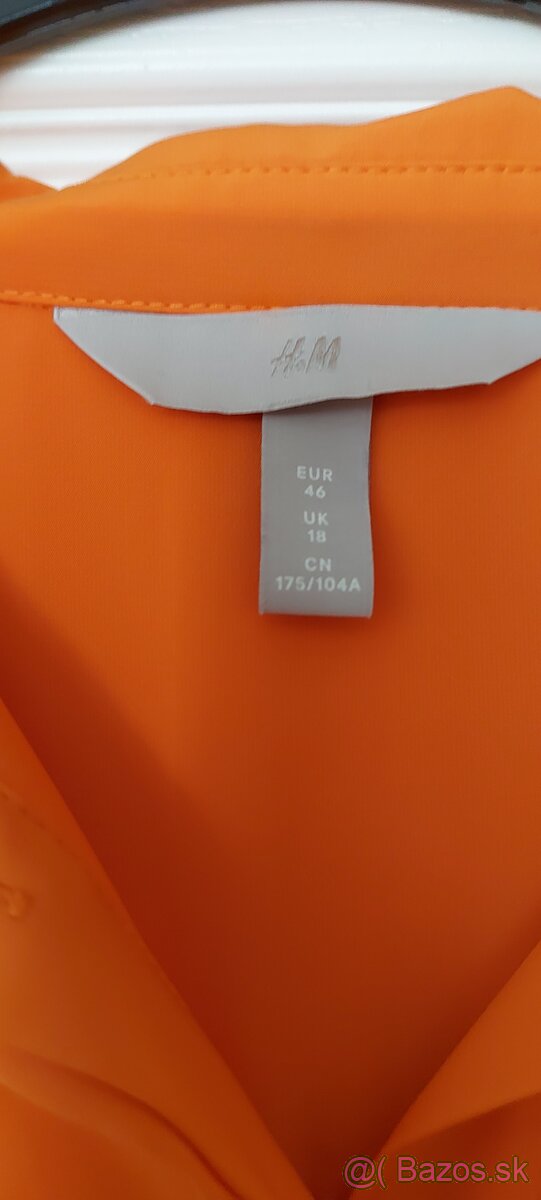 Košeľa, Blúzka oranžová veľ. 46 - 2