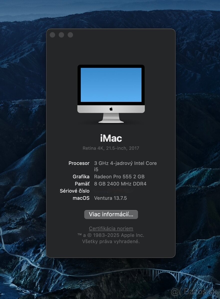 Predám Apple iMac 21.5" 1TB SSD - 2