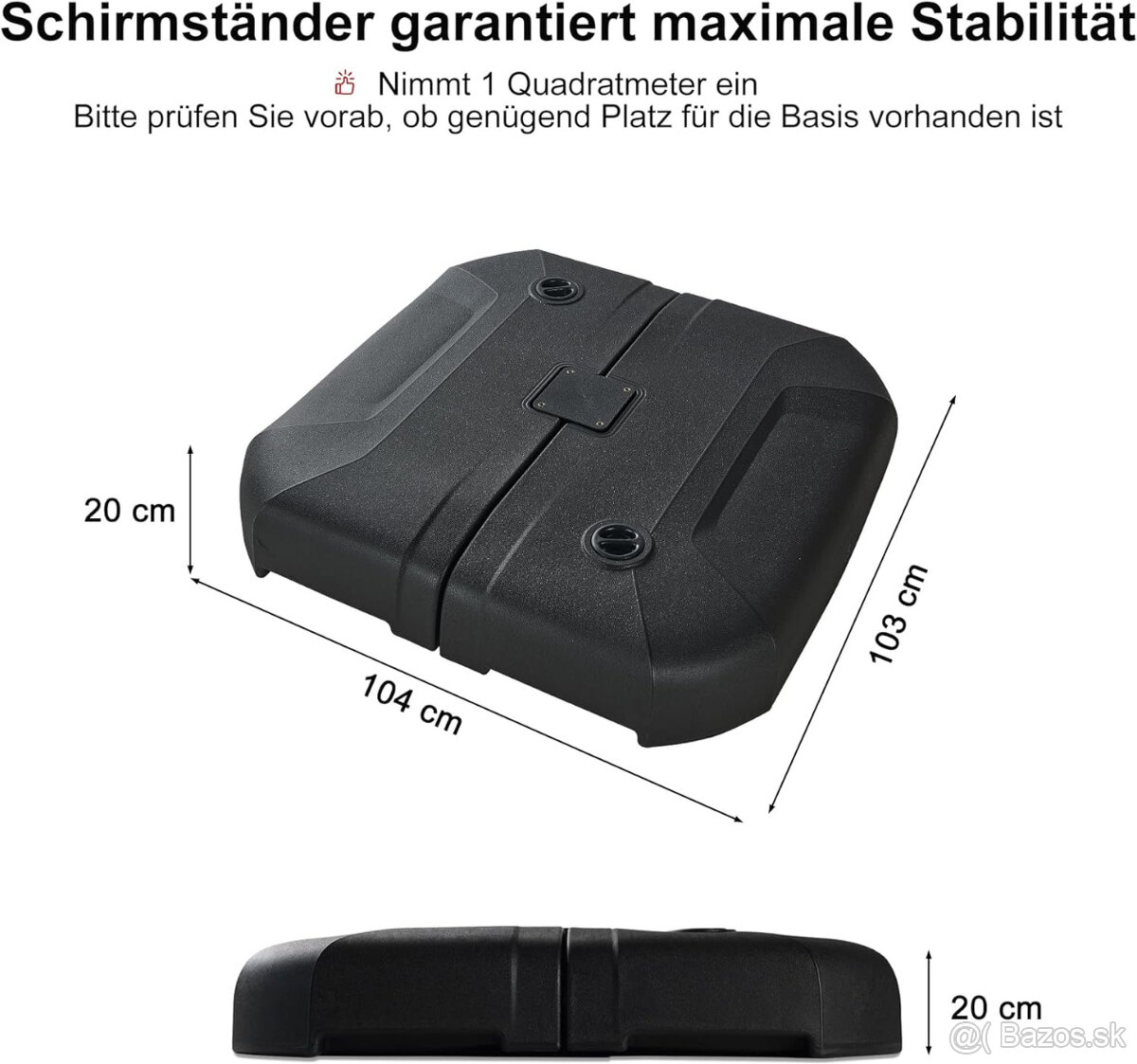 Stojan na slnečník "PURPLE LEAF" - 2