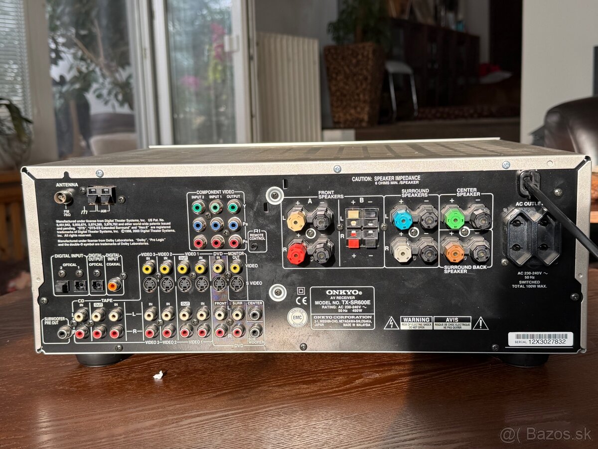 Onkyo TX-SR600E - 6.1kanálový AV receiver - 2