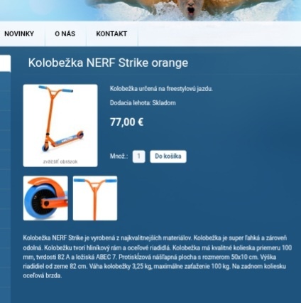 Kolobezka Nerf - 2