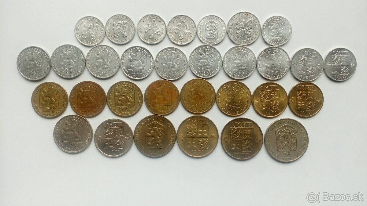 Československé a slovenské mince. - 2
