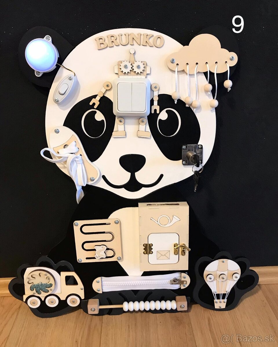 Nova manipulacna edukacna doska pre deti PANDA - 2