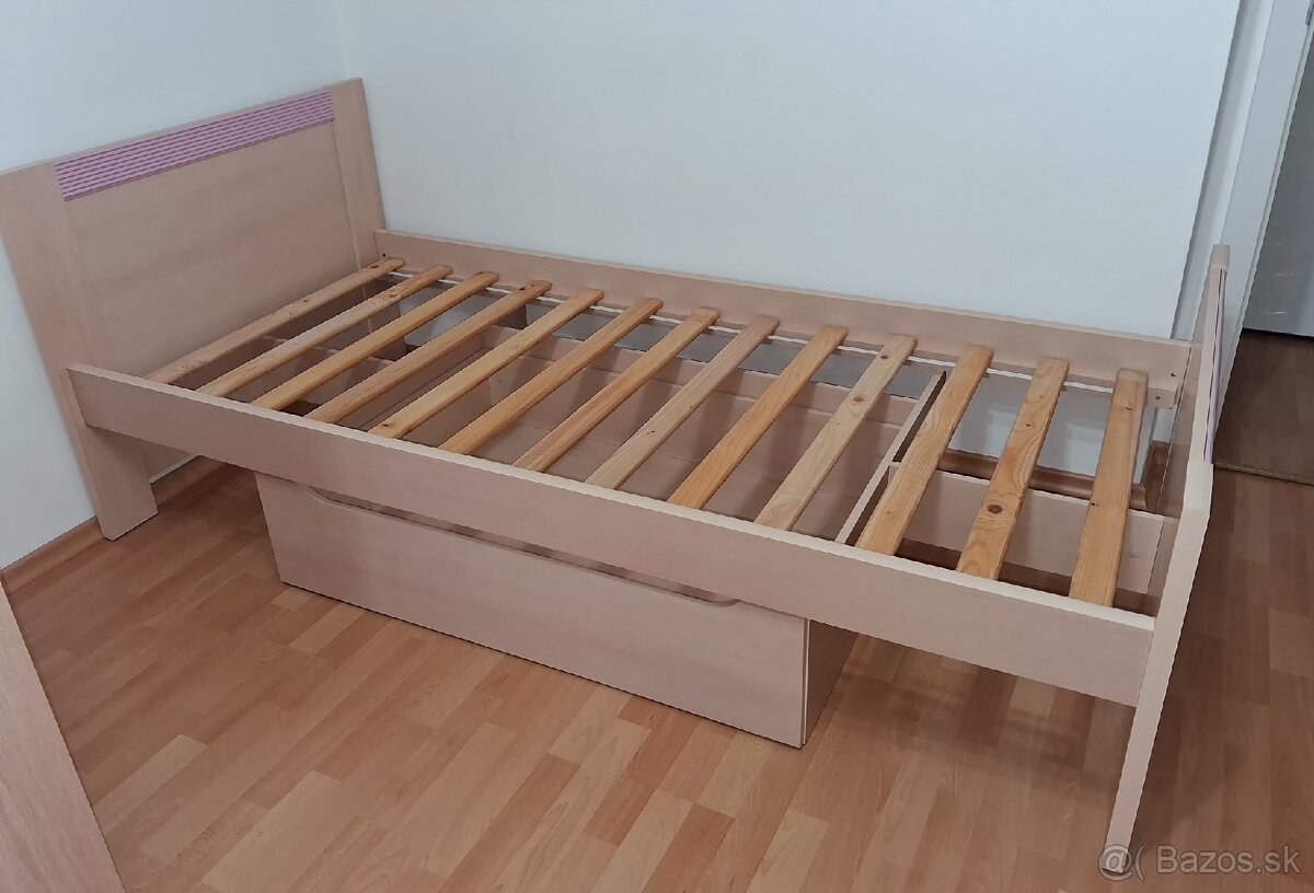 Dievčenská posteľ 90x200cm + rošt - 2