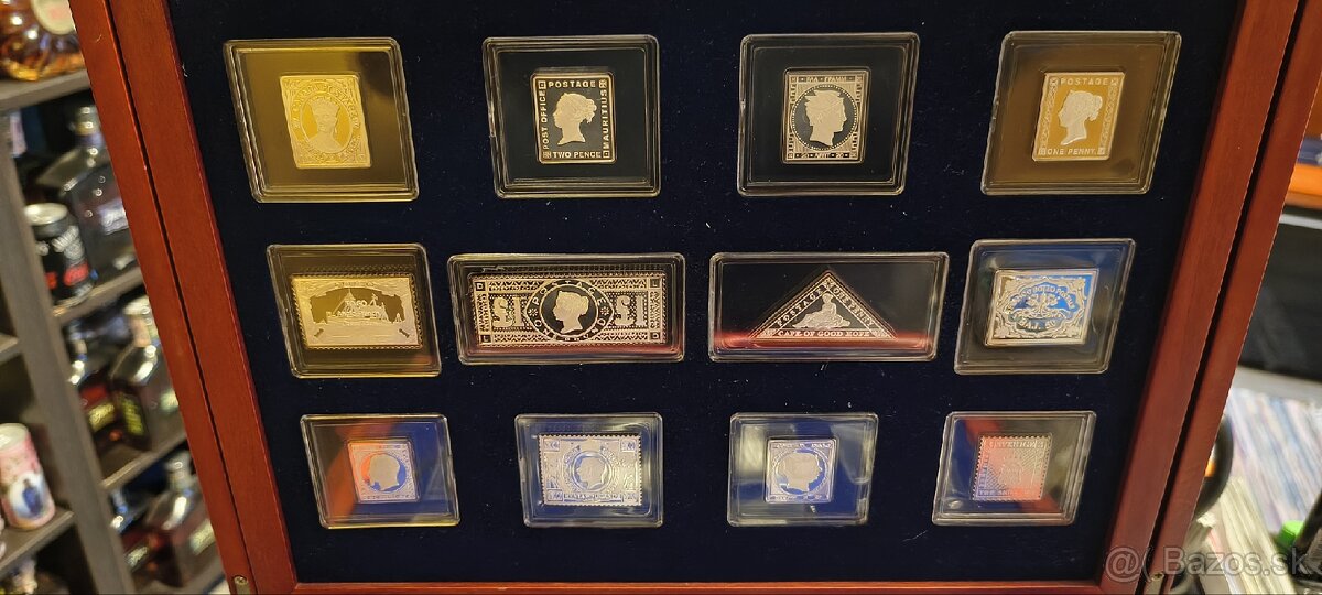 Predám strieborné známky v boxe - 2