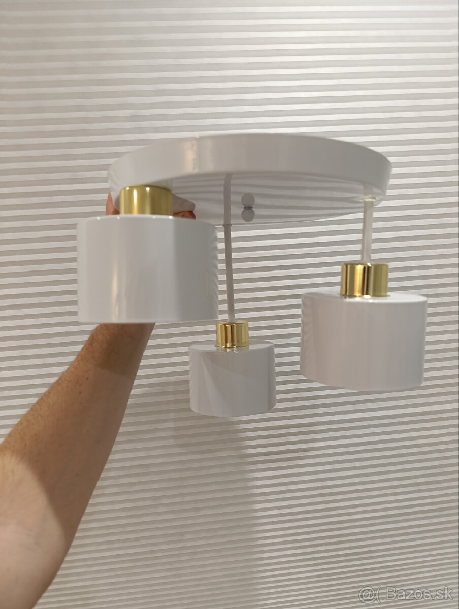 Stropné svietidlo Trinity white/gold - 2