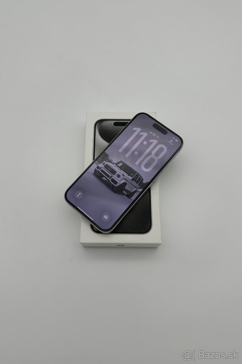 iPhone 15 Pro 128GB White Titanium + ZÁRUKA - 2