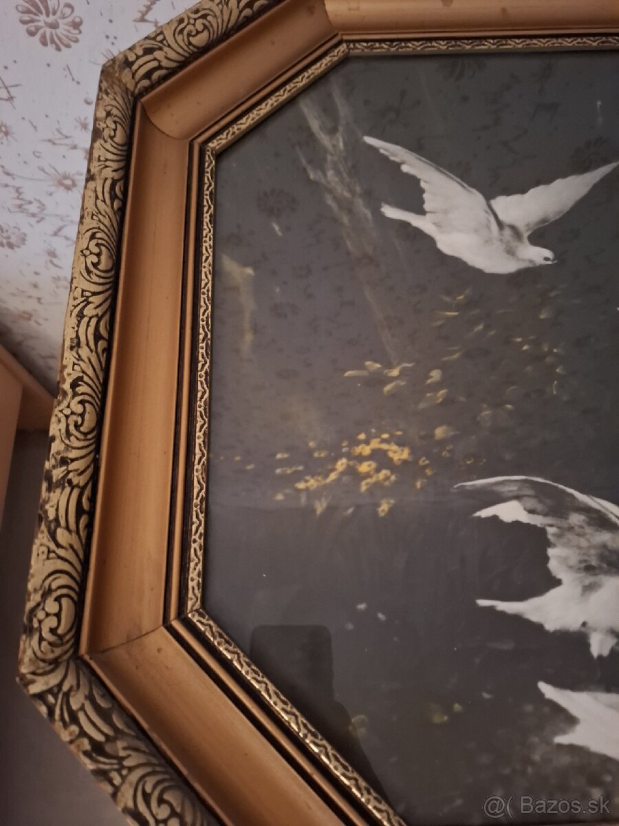 Veľký obraz v zlatom ráme - 2