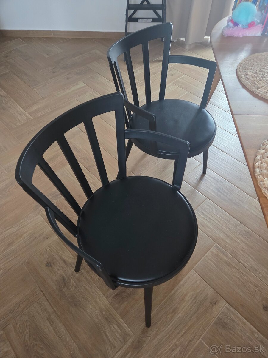 Jedálenske stoličky MORILL Čierna - 2