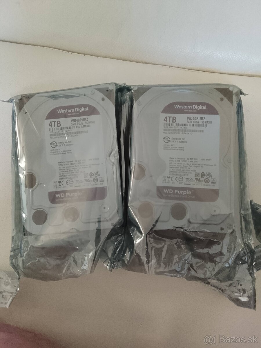 WD Purple 4TB – HDD pre kamery / 24/7 - 2