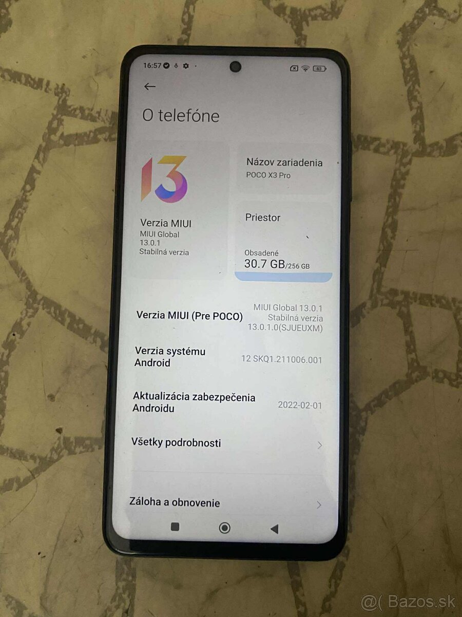 Predám smartfon xiaomi poco x3 pro 8gb/256gb - 2