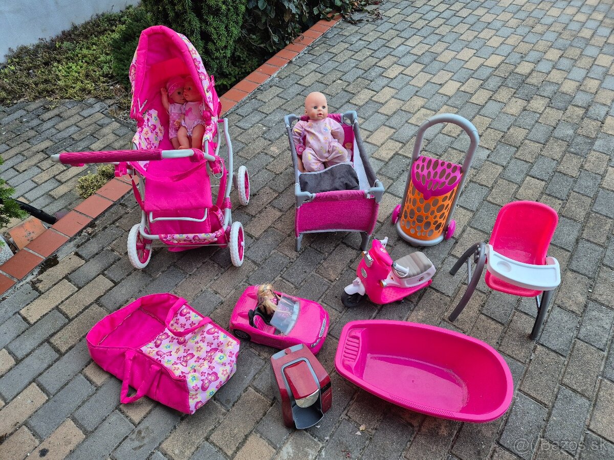 Set pre deti, kocik, babiky, postielka, skuter, taska - 2