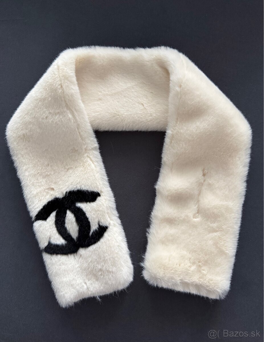 kožušinový golier - šál CHANEL - 2
