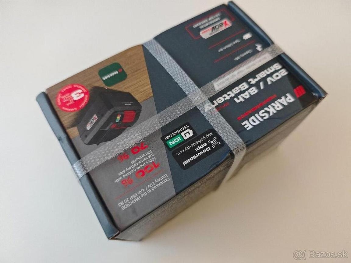 Predám novú Parkside Smart 8Ah batériu (PAPS 208 A1) - 2