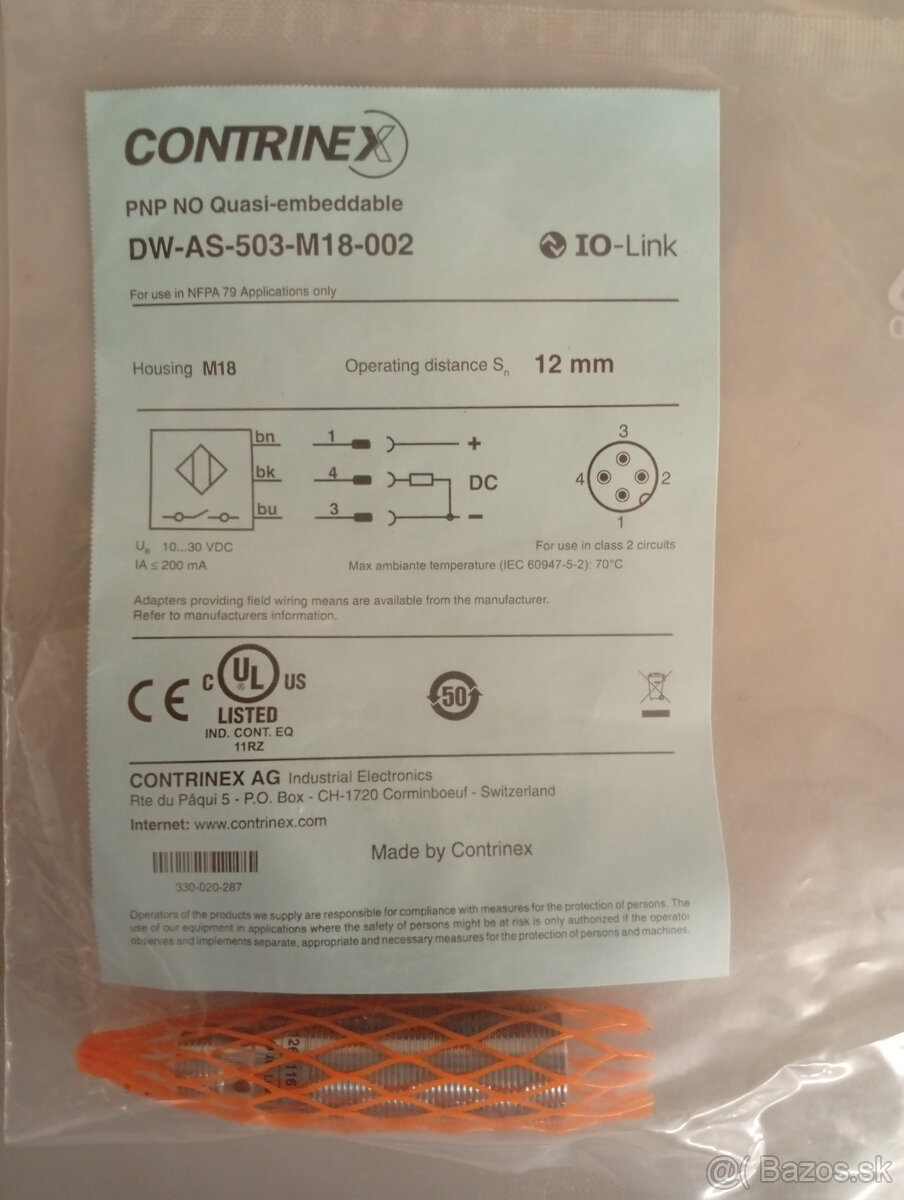 Indukčné snímače CONTRINEX - 2