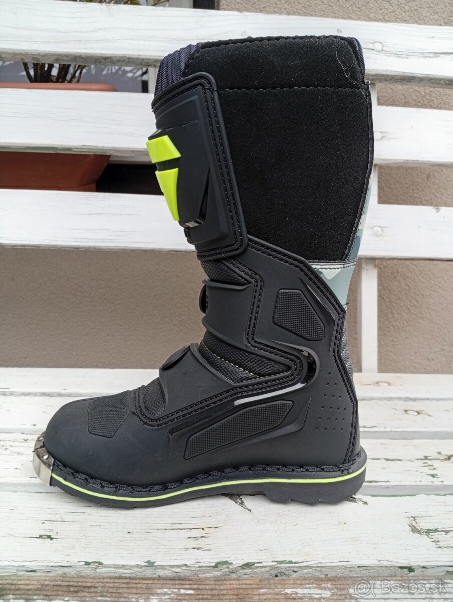 Detské čižmy topánky SHOT camoflage sivé - 2