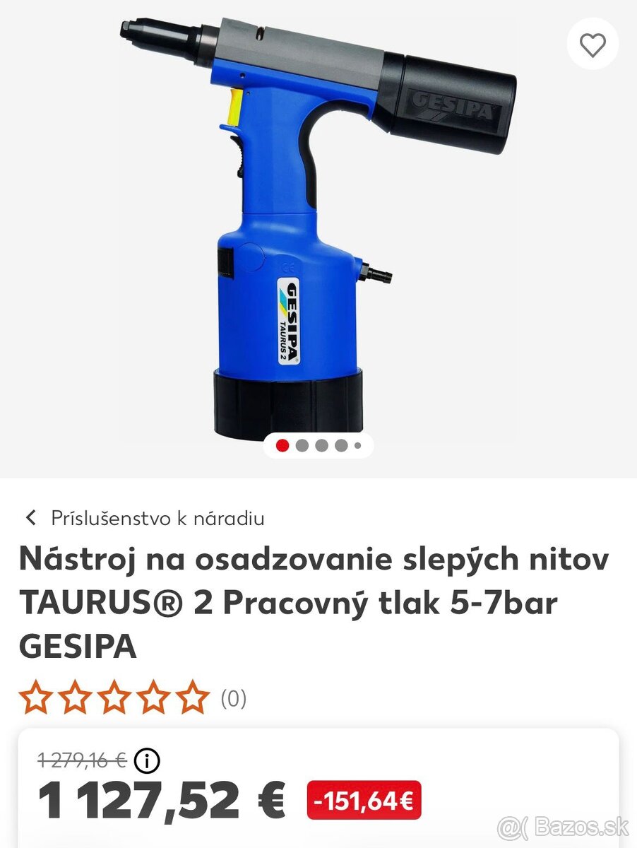 Pneumatické nitovacie kliešte - 2