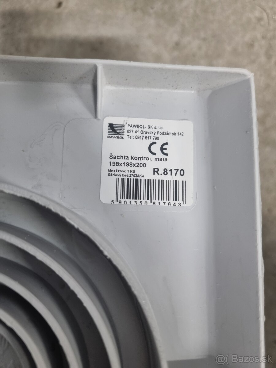 Šachta kontrolná, malá 198x198x200, IP44 - 2
