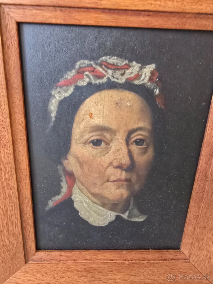Starožitný obraz maľba na dreve - 2