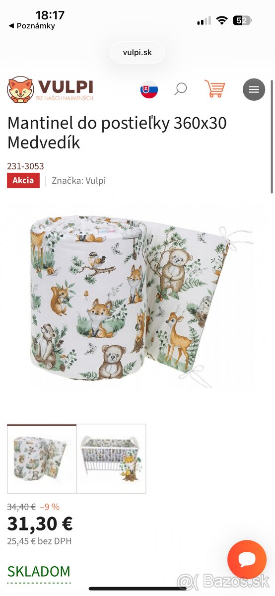 Postieľky s príslušenstvom v hodnote 261 eur - 2