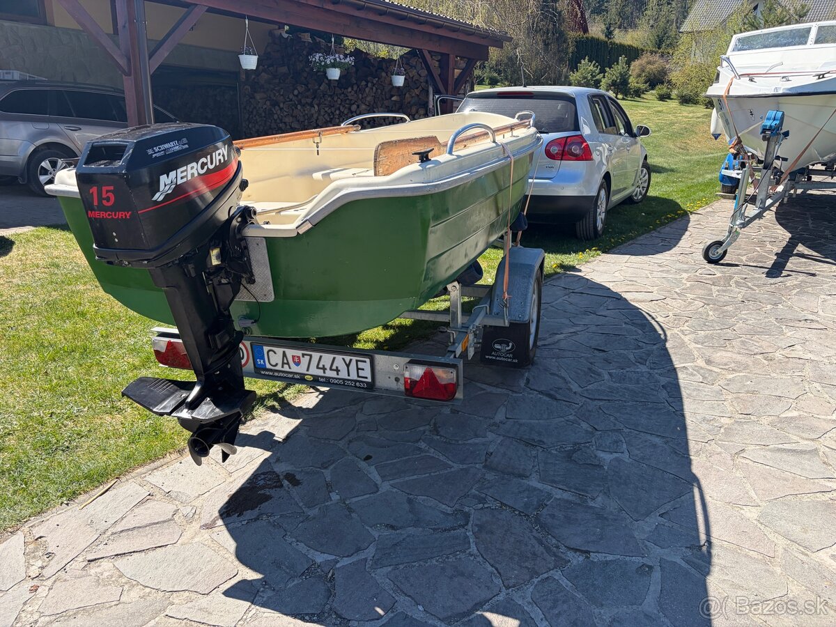 Motorovy čln s vozikom a sonarom - 2