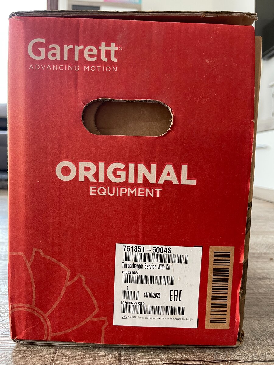 Orignál Turbo Garrett 751851-5004S 1.9TDI 77kW - 2