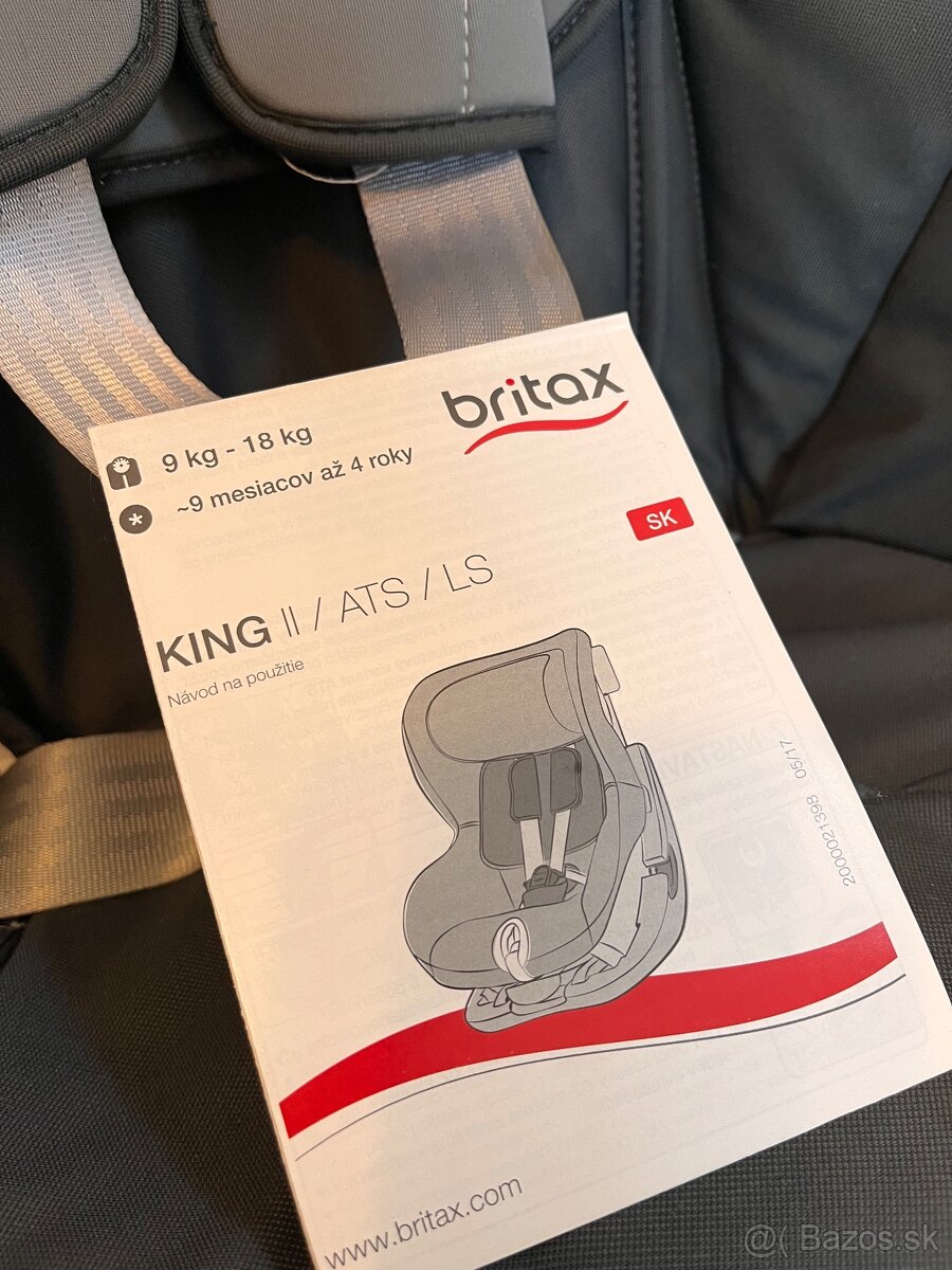 Autosedačka britax KING II 9 - 18kg - 2