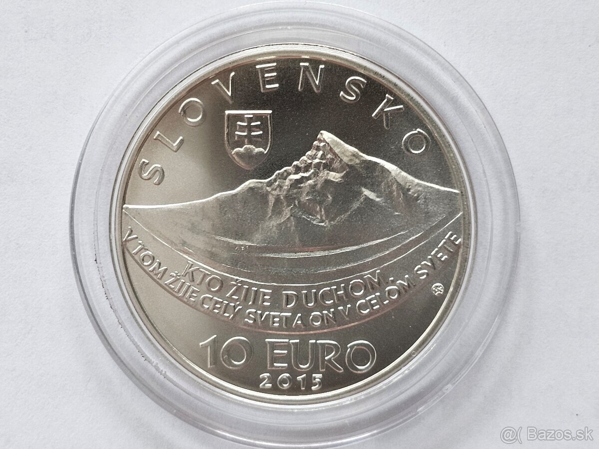 Predám 10€ 2015 Ľudovít Štúr – BK / UNC kvalita - 2