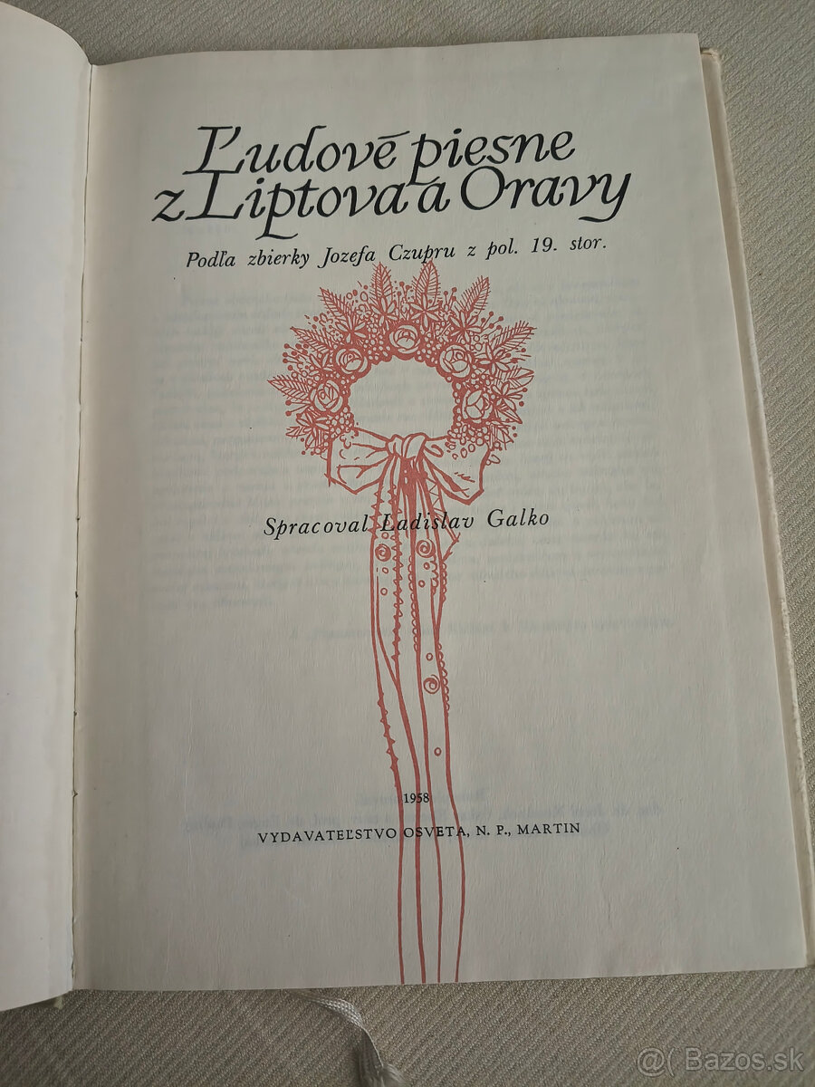 Ľudové piesne z Oravy a Liptova - 2