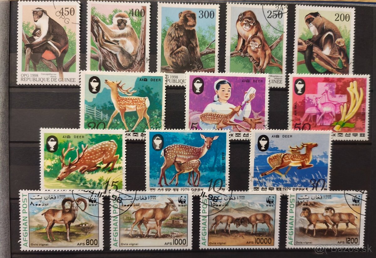 Známky fauna - 2