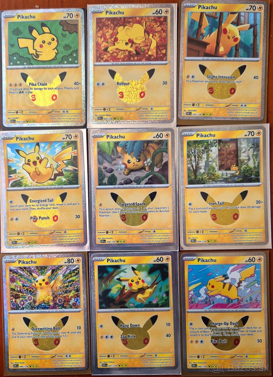 Pokemon karty Pikachu 28ks - 2