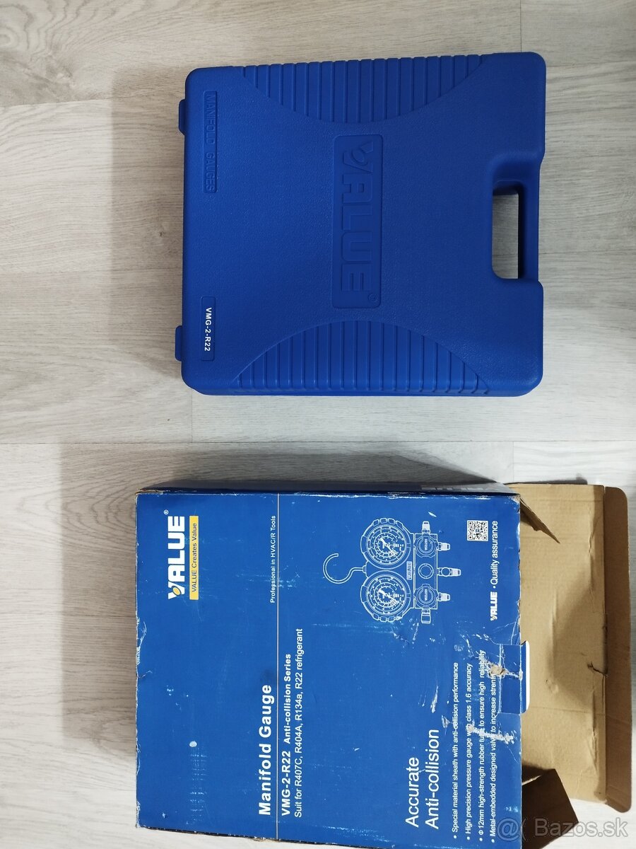 Súprava manometrov pre klimatizáciu Value VMG-2-R22 - 2