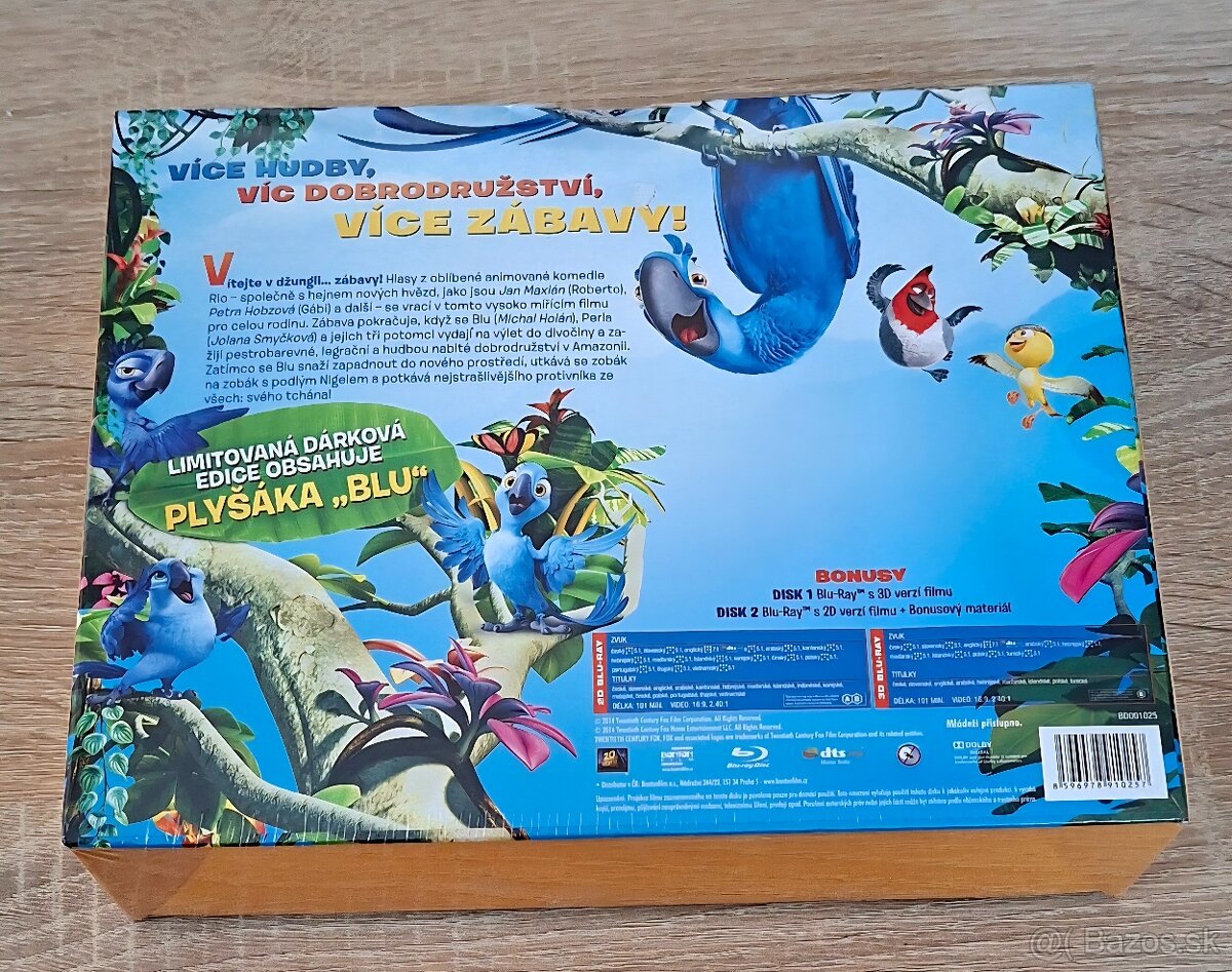 Blu-ray Rio 2 Limitovaná edícia s plyšákom BLU - 2