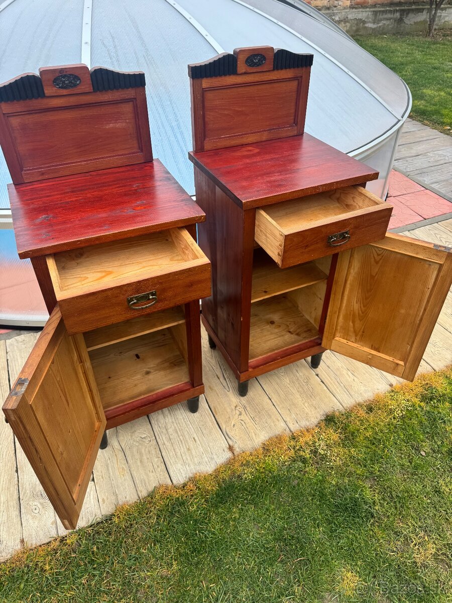 staré nočné stoliky 2ks - 2