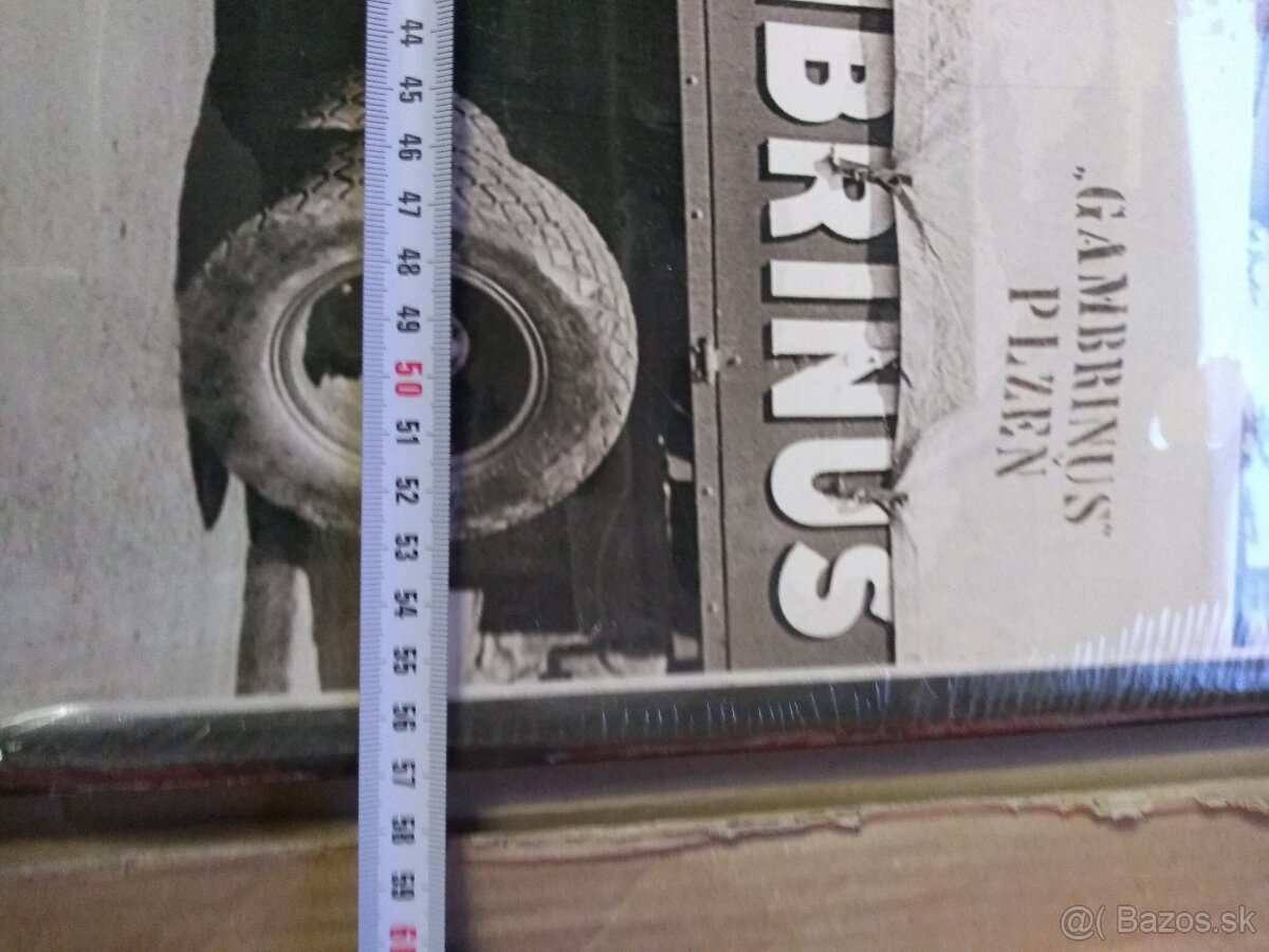 Plechová tabuľa retro Gambrinus - 2