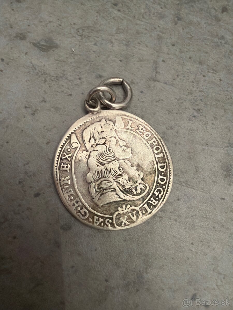 Predam strieborny privesok Leopold I. - 2