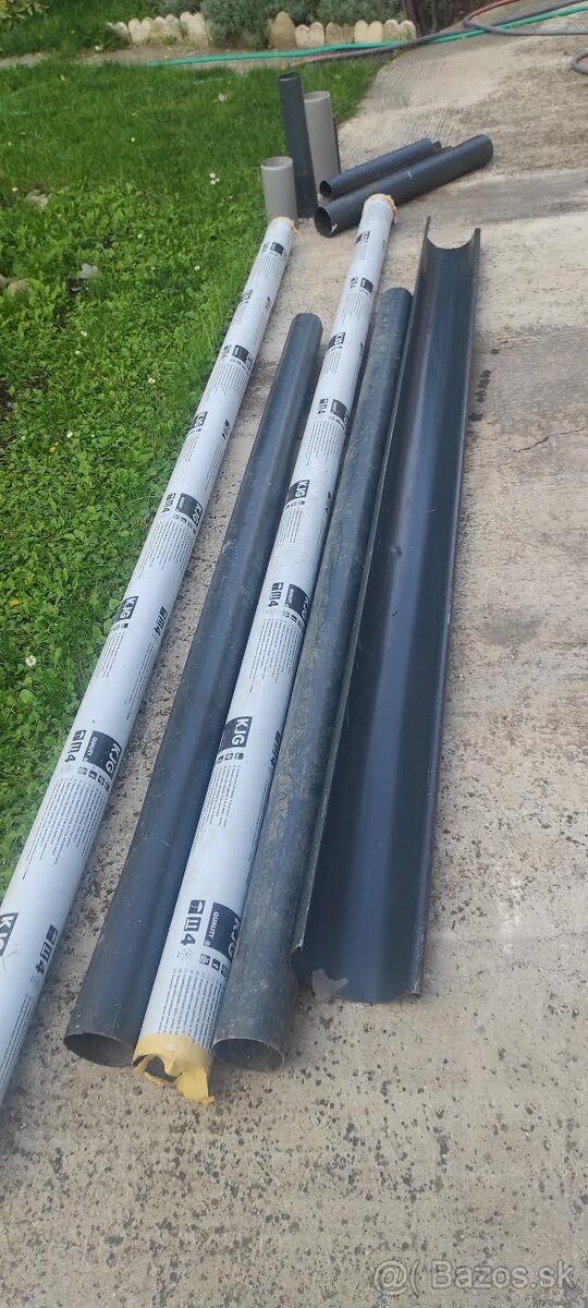 Kovové odkvapové sytémy antracit - 2