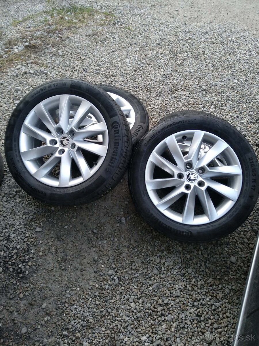 Alu Škoda Superb 3,VW originál. - 2