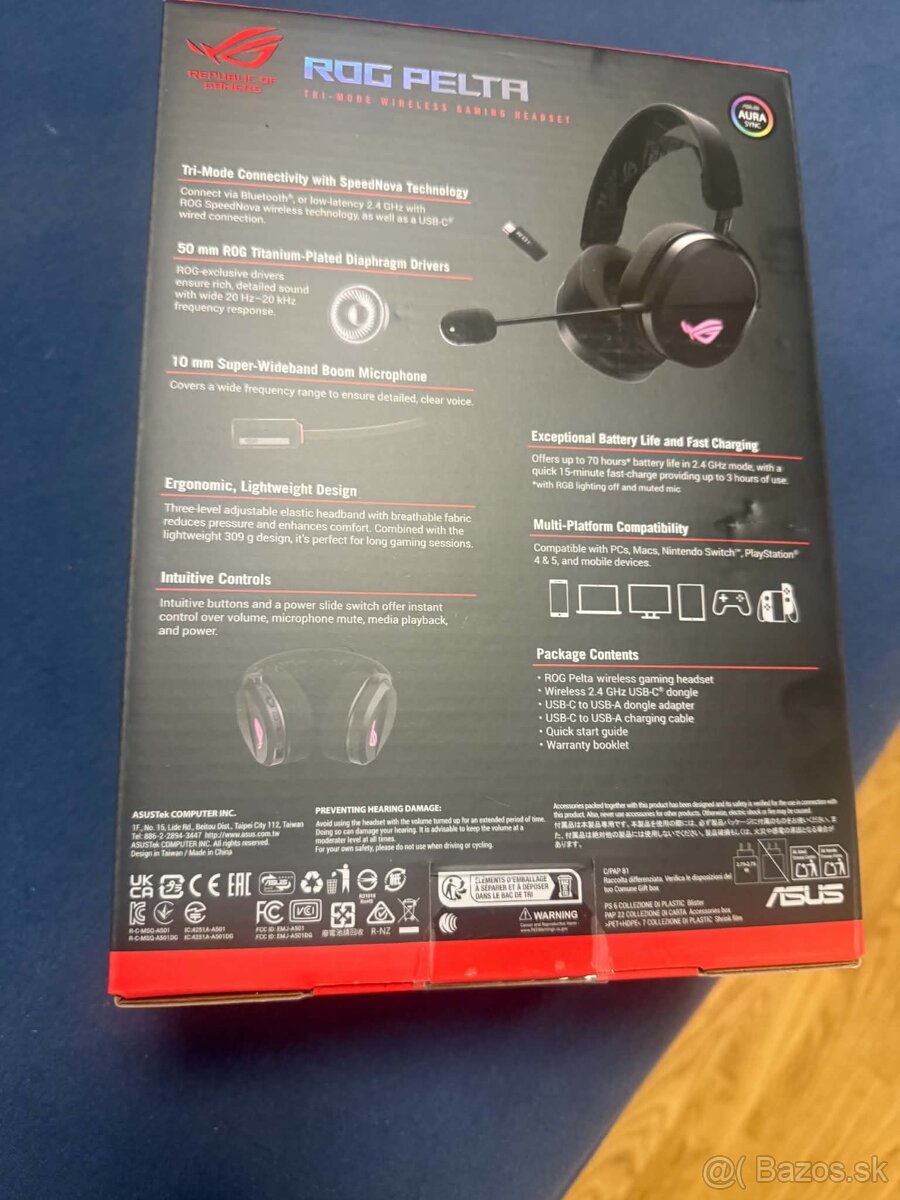 Herne slúchadla ROG Pelta wireless - 2