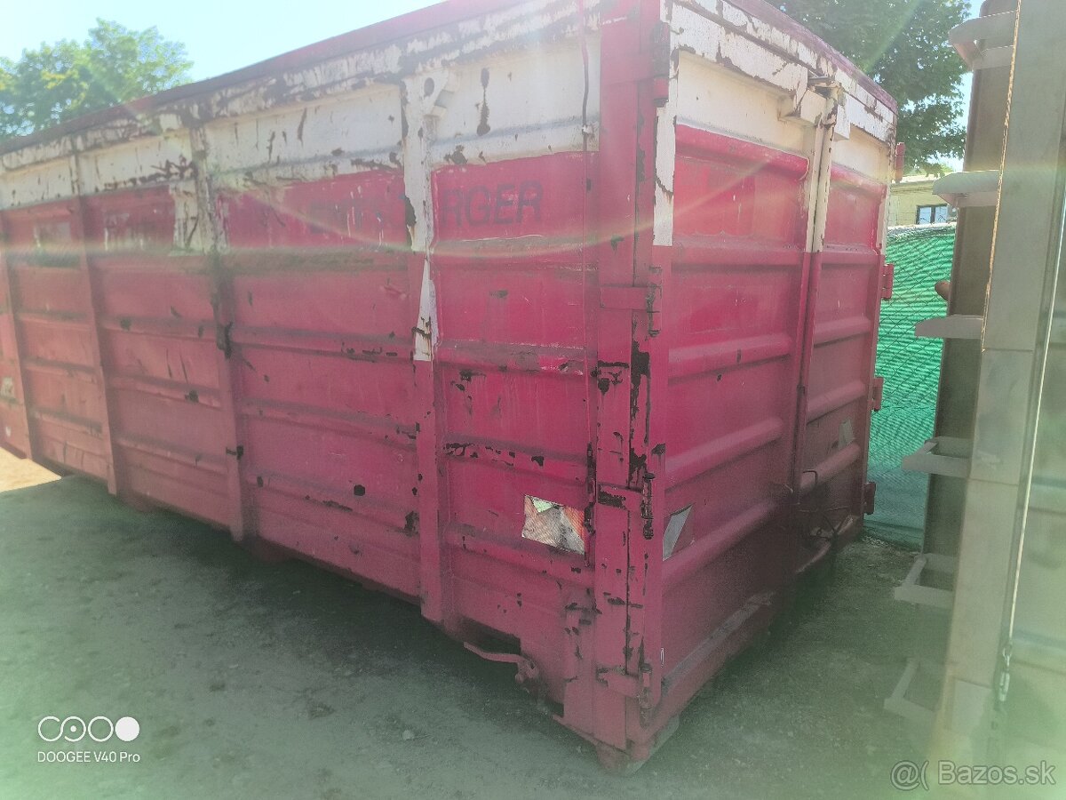 Abroll kontajner 30m3 so strechou - 2
