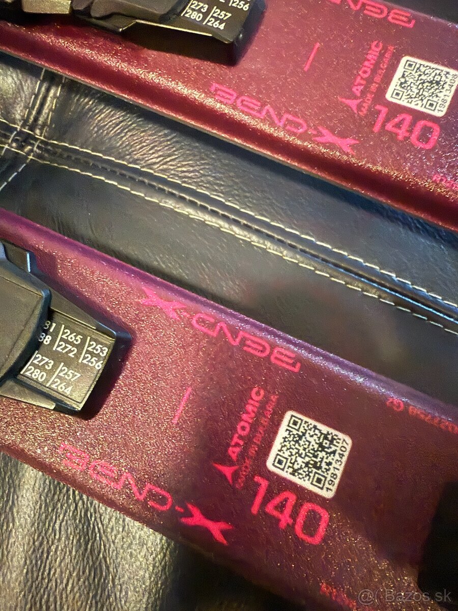 Predám dievčenské lyže Atomic Vantage 140cm s viazaním - 2