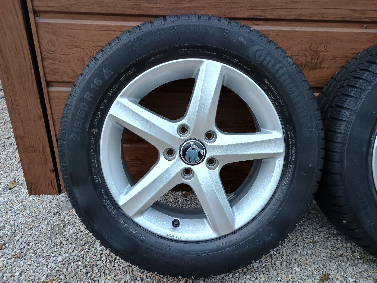Zimná sada kolies originál Škoda Superb 3, 5x112 R16 - 2