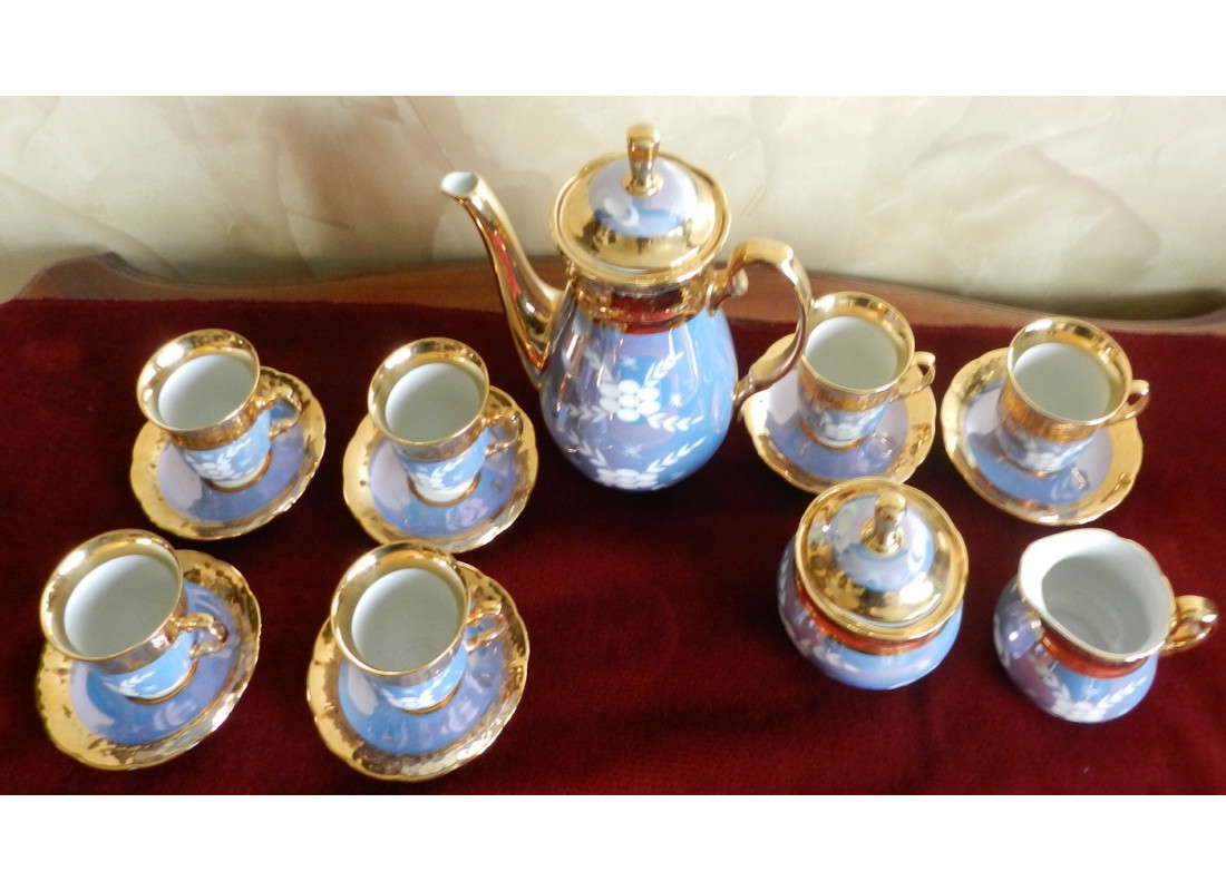 Čajová súprava Neznačená Čechy 1.pol. 20 st - 2