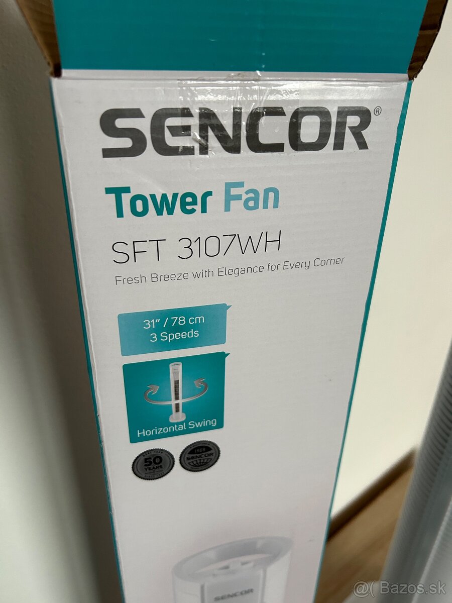 SFT 3107WH STĹPOVÝ VENTILÁTOR biely - 2