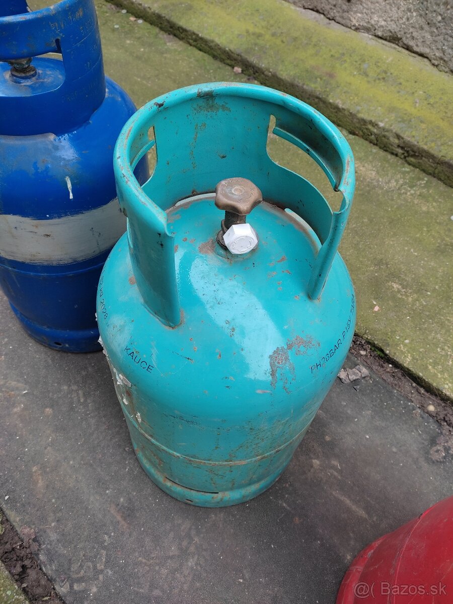 Propán butan fľaše. - 2