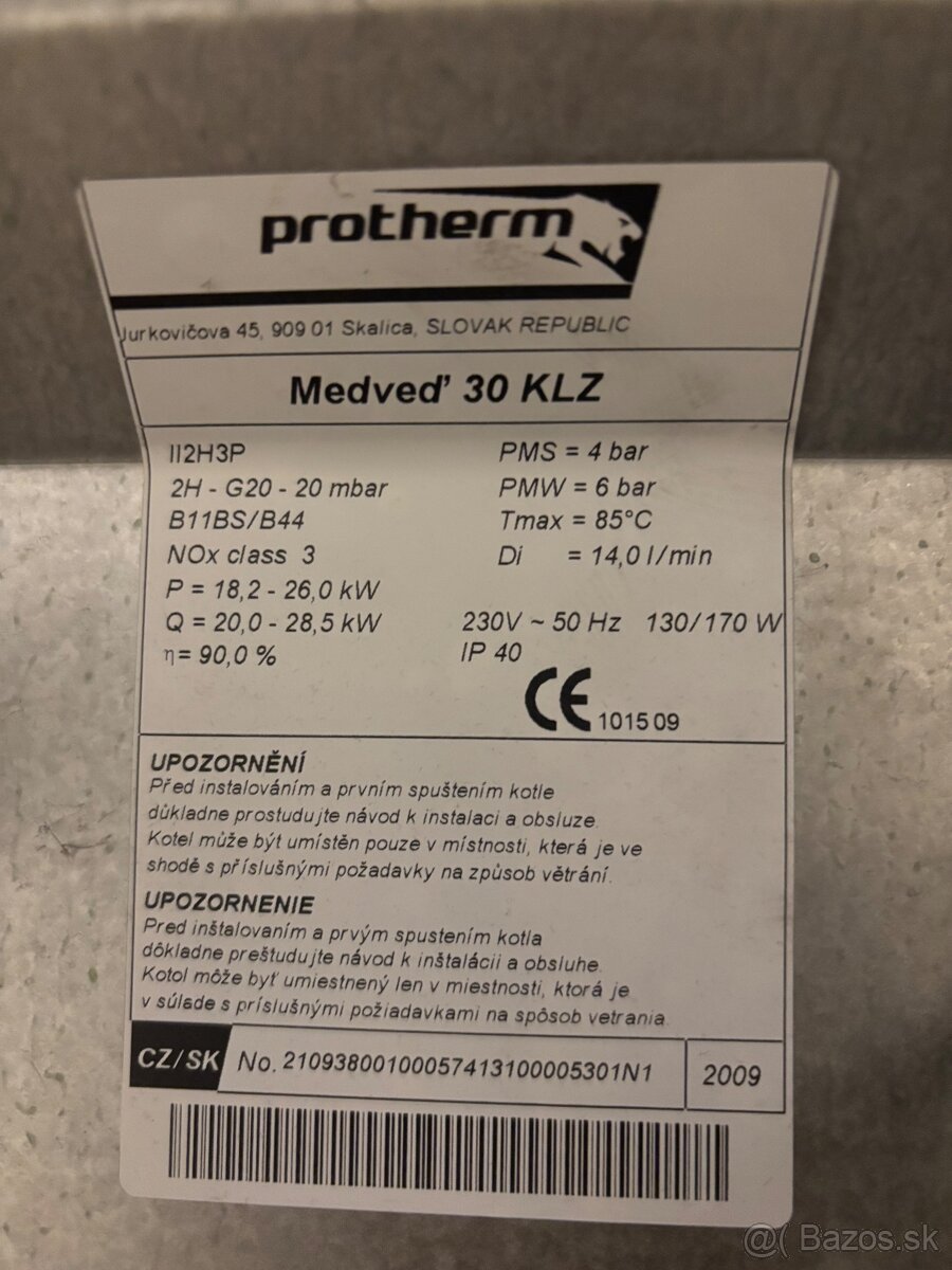 Protherm Medveď 30 KLZ - 2