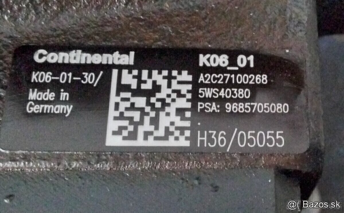 predám TRYSKY 9657144580, VSTREKOVACIE ČERPADLO K06_01 A2C27 - 2